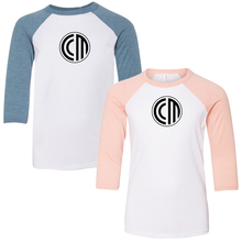 Load image into Gallery viewer, Toddler CCM Bella Three-Quarter Sleeve Baseball Tee
