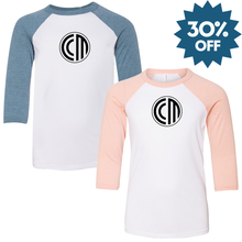 Load image into Gallery viewer, Toddler CCM Bella Three-Quarter Sleeve Baseball Tee

